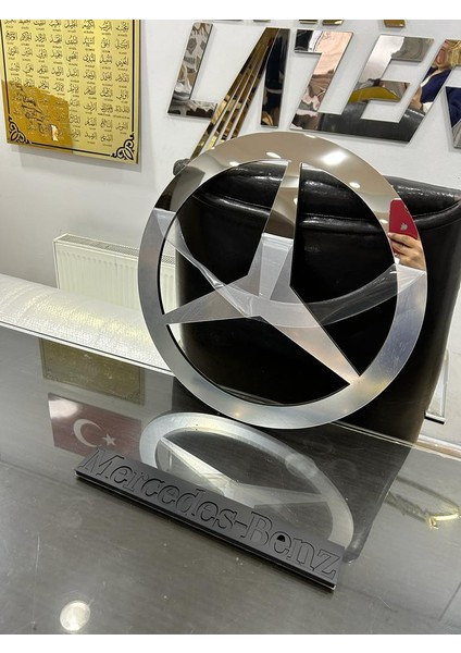 Mercedes Logo 3D Duvar Dekoru