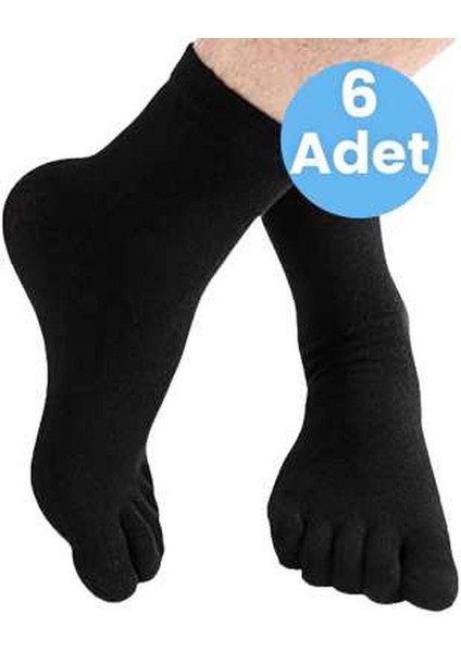 Kadın 6'lı Bambu Parmak Çorap 36-44 Numara