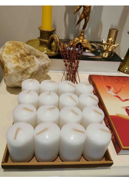 Iv Candles 16'lı Paket Beyaz Bar Mum fiyatları