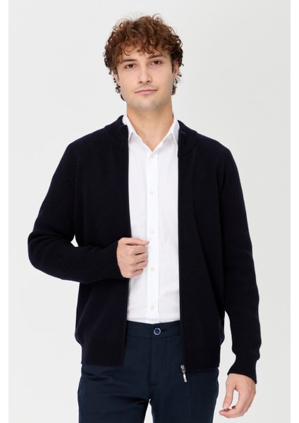 Erkek Hakim Yaka Triko Yün Ceket K.lacivert indirimleri