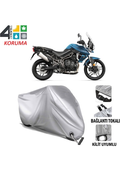 Triumph Tiger 800 Xrt Branda Motosiklet Brandası Bağlantı ve Kilit Uyumlu