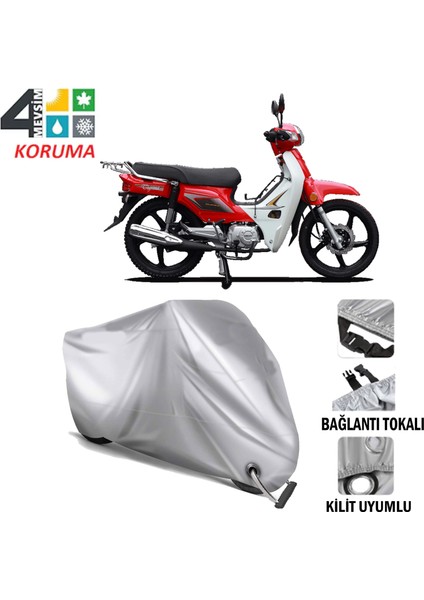 Kanuni Tigrina 50 Branda Motosiklet Brandası Bağlantı ve Kilit Uyumlu