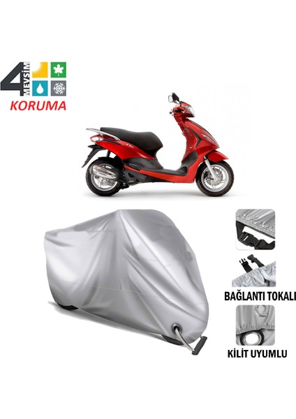 Piaggio Fly 100 Branda Motosiklet Brandası Bağlantı ve Kilit Uyumlu