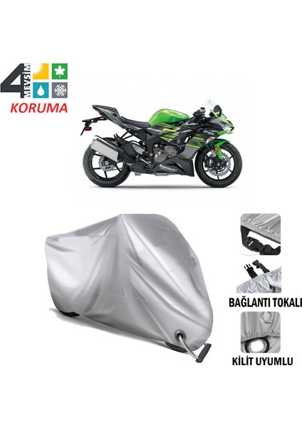 Kawasaki Ninja Zx 636 Branda Motosiklet Brandası Bağlantı ve Kilit Uyumlu