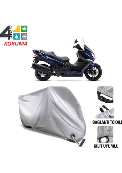 Suzuki Burgman An 400 Branda Motosiklet Brandası Bağlantı ve Kilit Uyumlu