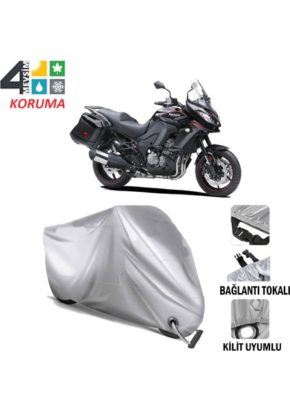Kawasaki Klz 1000 Versys Branda Motosiklet Brandası Bağlantı ve Kilit Uyumlu