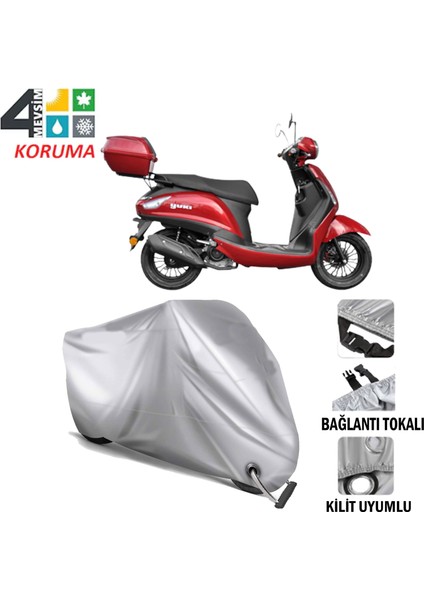 Yuki Enzo 50 Branda Motosiklet Brandası Bağlantı ve Kilit Uyumlu