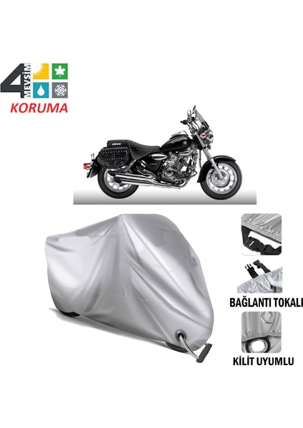 Keeway Super Light 150 Branda Motosiklet Brandası Bağlantı ve Kilit Uyumlu