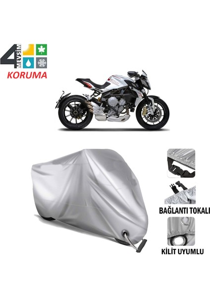 Mv Agusta Stradale 800 Branda Motosiklet Brandası Bağlantı ve Kilit Uyumlu