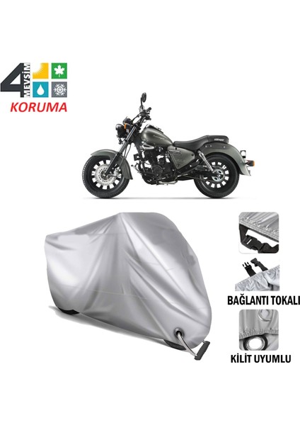Keeway Land Cruiser 250 Branda Motosiklet Brandası Bağlantı ve Kilit Uyumlu