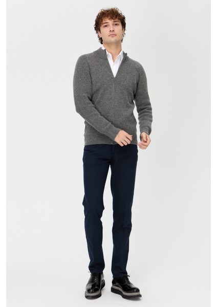 Erkek Hakim Yaka Triko Yün Ceket Füme fiyatları