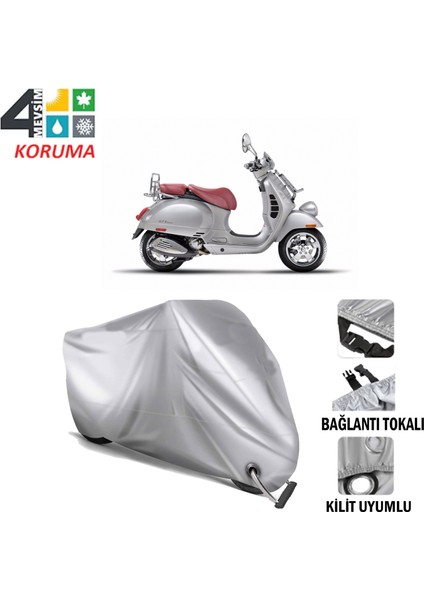 Vespa Gtv 300 Ie Branda Motosiklet Brandası Bağlantı ve Kilit Uyumlu