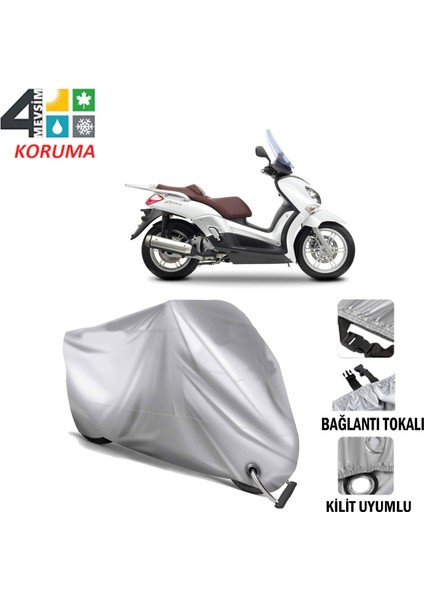 Yamaha X-City 250 Branda Motosiklet Brandası Bağlantı ve Kilit Uyumlu