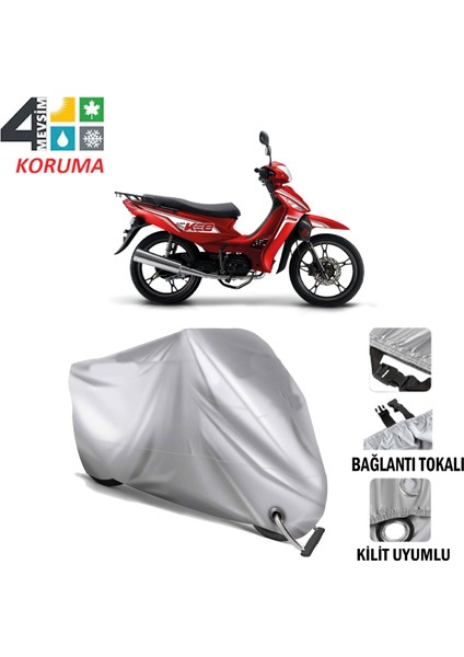 Kuba Kee 100 Branda Motosiklet Brandası Bağlantı ve Kilit Uyumlu