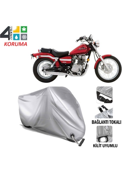 Honda Cmx 250 Rebel Branda Motosiklet Brandası Bağlantı ve Kilit Uyumlu