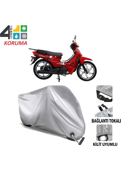 Mondial 100 Sfc Snappy x Motosiklet Branda Bağlantı ve Kilit Uyumlu