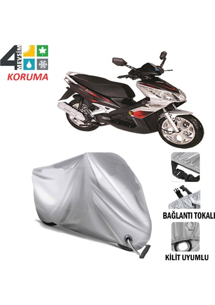 Bisan Teos 125 Branda Motosiklet Brandası Bağlantı ve Kilit Uyumlu