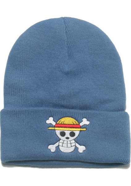 Saçsız Şapka One Piece Japon Soğuk Şapka Hip Hop Kayak Şapkası Kalkan Sıcak Şapka Çizgi Film Hayalet Kafa Örme Şapka Anime (Yurt Dışından)