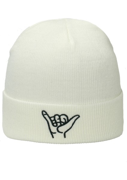 Sonbahar ve Kış Soğuk Şapka Hang Loose Finger Nakış Yün Şapka 666 Jest Kadın ve Erkek (Yurt Dışından)