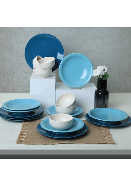 Blue Mix Yemek Takımı 18 Parça 6 Kişilik 031-413-420