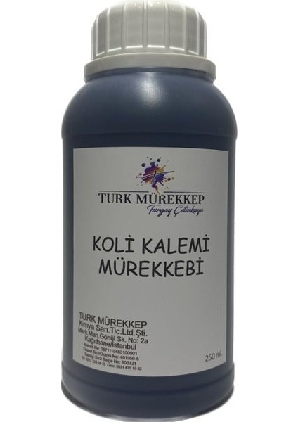 Koli Kalemi Mürekkebi Siyah 250 ml