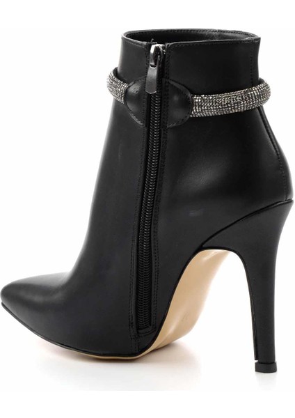 Siyah Platin Kadın Bot & Bootie K02674030409 fırsatları