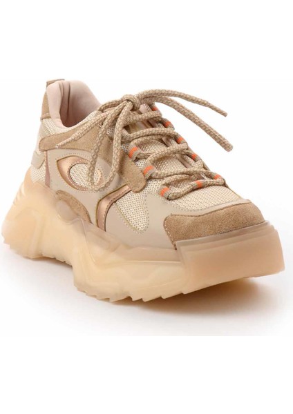 Bej Süet Kadın Sneaker K01948011502