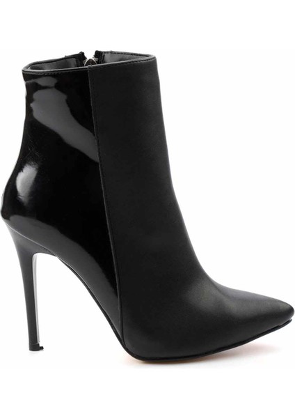 Siyah Siyah Rugan Kadın Bot & Bootie K02671902809 fiyatları