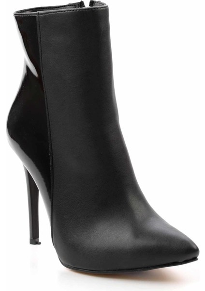 Siyah Siyah Rugan Kadın Bot & Bootie K02671902809 modelleri