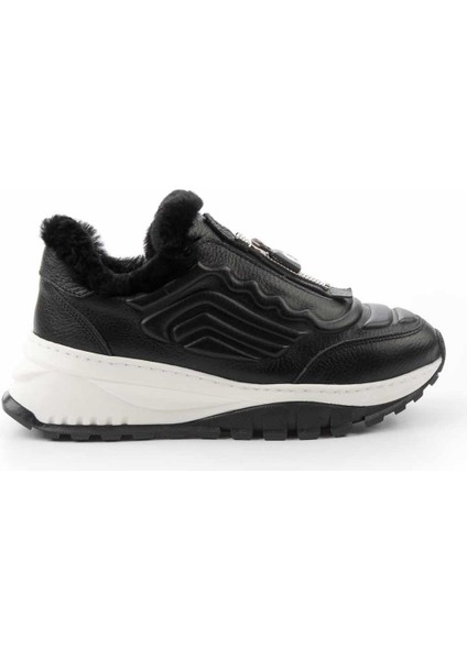 Siyah Hakiki Deri Kadın Sneaker K01410055003 fiyatları
