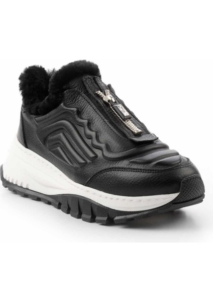 Siyah Hakiki Deri Kadın Sneaker K01410055003 modelleri