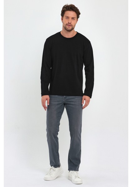 30/2 Süprem % 100 Pamuk Bisiklet Yaka Sweatshirt RD24KE055465