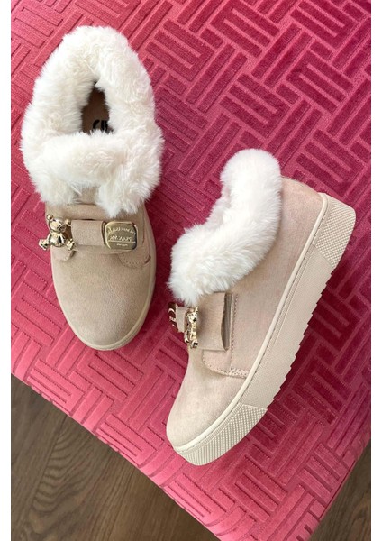 Bej Süet Kadın Bot & Bootie K02566775002