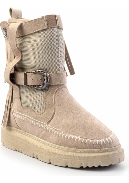 Bej Süet Kadın Bot & Bootie K02991031502 modelleri