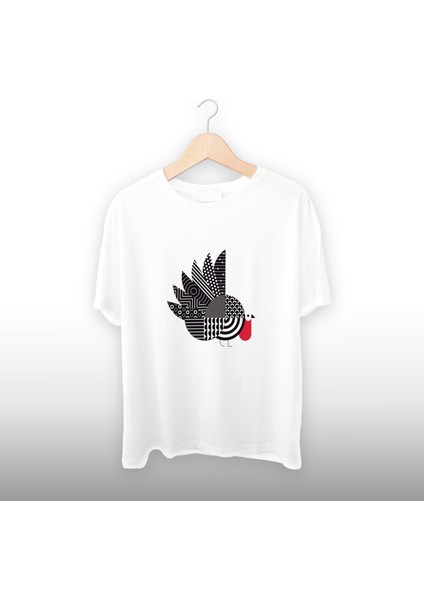 Tavus Kuşu Detaylı Tişört