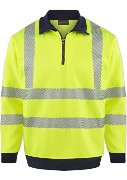 Olympus Contrast Safety 1/4 Zıp Polo Yaka Sweatshırt