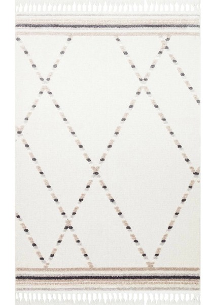 Terazzo Trz 04 White Beige Iskandinav Halı