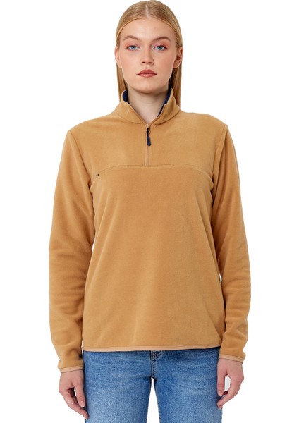 Yarım Fermuarlı Dik Yaka Polar Sweatshirt RD24KE057000