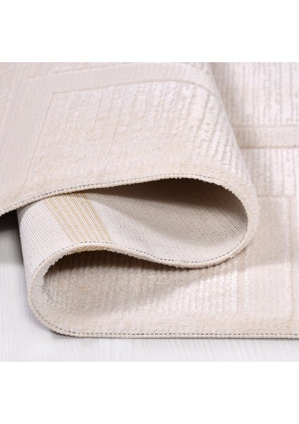 Krem Modern Makine Halısı modelleri