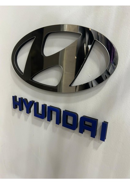 Eha Lazer Hyundaı Logo 3D Duvar Dekoru