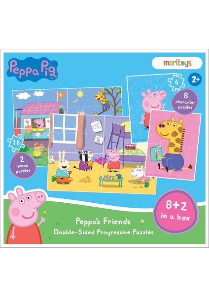 Peppa’s Friends: Çift Taraflı 8 + 2 Puzzle