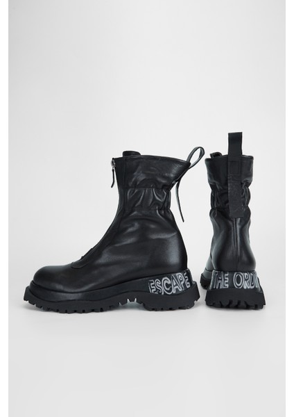 Kadın Siyah Hakiki Deri Casual Bot 33 7800 Bn Bot SK23/24 fırsatları