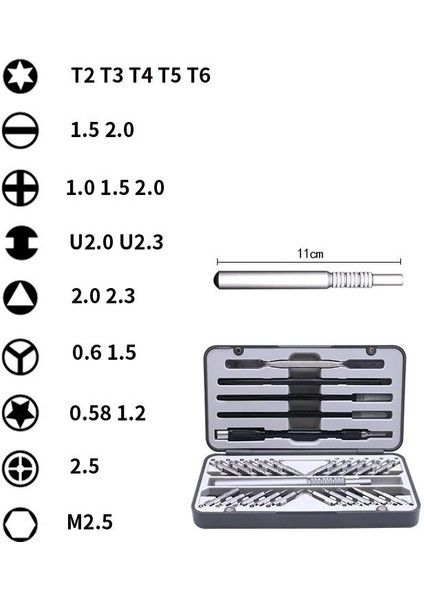 26 Parçalı Çok Fonksiyonlu Hassas Tornavida Seti (Yurt Dışından)