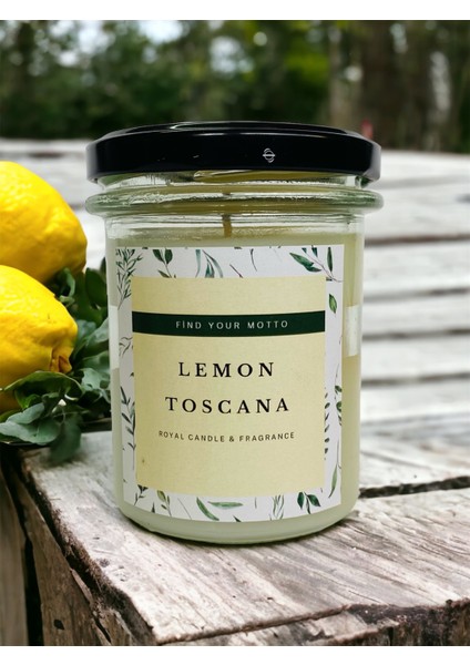 Lemon Toscana Kokulu - Naturel Kavanoz Mum