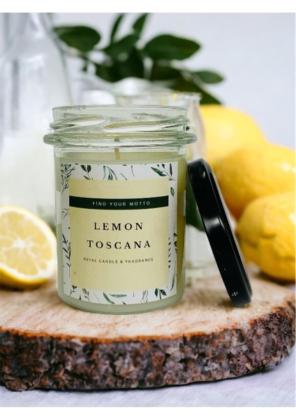 Lemon Toscana Kokulu - Naturel Kavanoz Mum