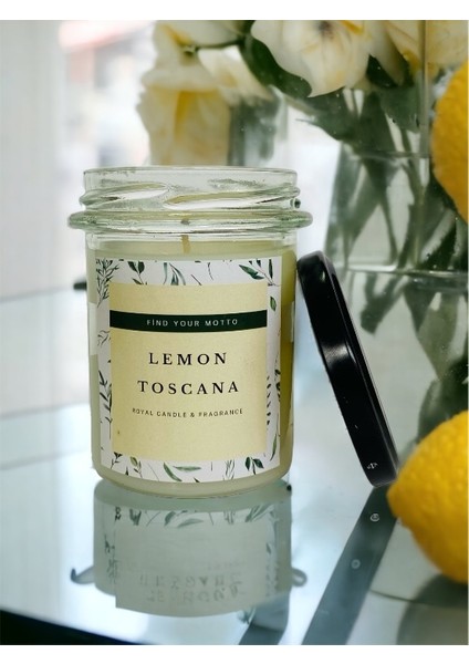 Lemon Toscana Kokulu - Naturel Kavanoz Mum