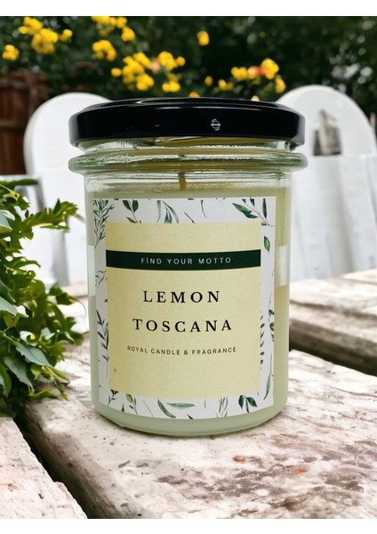 Lemon Toscana Kokulu - Naturel Kavanoz Mum