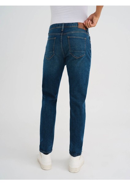 Erkek Jean Pantolon Mavi LF2034665 Enzo Green Wash M modelleri