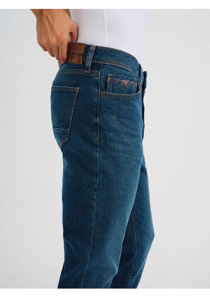 Erkek Jean Pantolon Mavi LF2034665 Enzo Green Wash M fırsatları