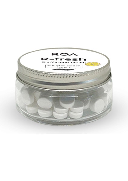Roa R-Fresh Diş Macunu Tableti Limon Aktif Karbon 60 Tablet
